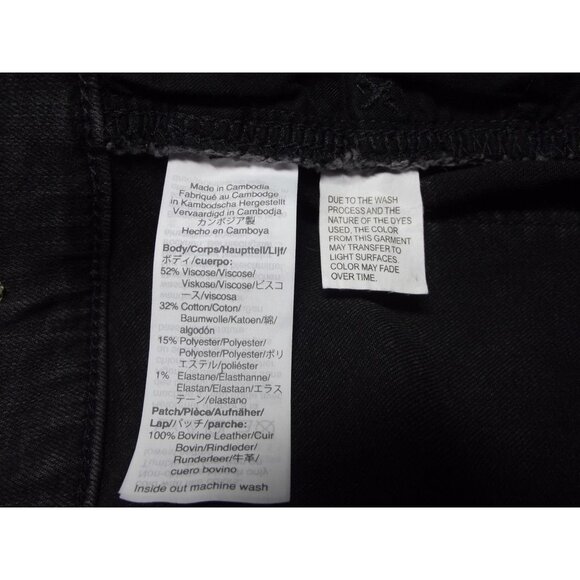 Madewell Roadtripper Jeans Womens 28 Dark Gray Black Ankle Mid Rise Skinny MB385 - Picture 13 of 14